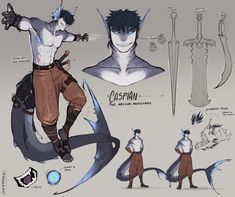 Dnd Characters Character Concept Art, Triton Dnd Male, Dragon Boy Character Design, Monster Character Design Male, Naga Character Design, Triton Character Design, Cool Character Design Male, League Of Legends Oc, Monster Oc Male