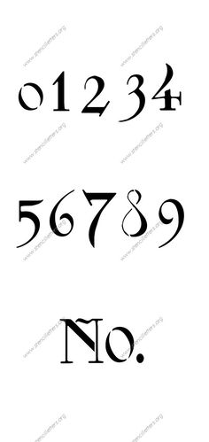 the numbers are drawn in black ink on a white background, and each number has been changed