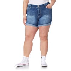 Elevate your summer wardrobe with the WallFlower Women's Luscious Curvy Denim Shorts. These mid-rise shorts are designed to flatter with a versatile Cedar Bling hue and a touch of sparkle that adds a chic edge to any outfit.

- Fit: Mid-rise, curvy
- Size: 24 Plus
- Material: Insta Stretch denim for ultimate comfort
- Gender: Female
- Age Group: Kids
- Features: Super stretchy fabric, size inclusive options

Perfect for sunny days and balmy evenings, these denim shorts offer both comfort and sty Bling Shorts, Curvy Silhouette, Bling Design, Curvy Shorts, Stretch Denim Shorts, Mid Rise Shorts, Summer Staples, Designer Shorts, Bottom Clothes