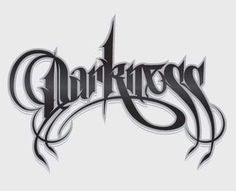 the darkness logo on a white background