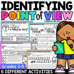 Do you need easy-to-use activities that will help your students accurately identify first and third person point of view? This resource includes short stories that teach students how to analyze the point of view from which different stories are narrated, including the difference between first and third person narrations. Point Of View Anchor Chart 1st, First And Third Person Point Of View, Teaching Point Of View 3rd Grade, Do You Need, Point Of View, Reading Skills, Short Stories