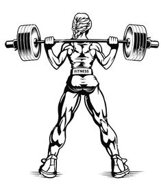 a man lifting a barbell with his back to the camera, in black and white