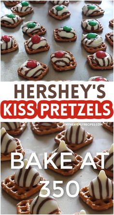 hershey's kiss pretzels are the perfect treat for any holiday party