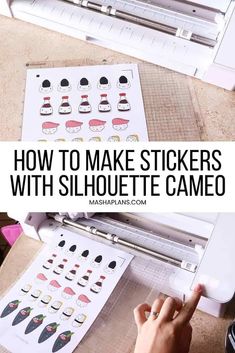 how to make stickers with silhouette cameo