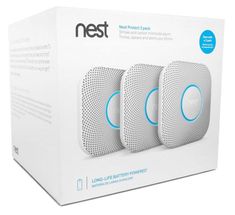 the nest protect box is open and ready to be used for home security devices, including an air purificater