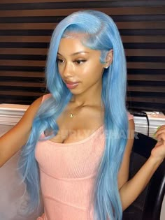 Hair Name: Colored Hair Lace Front Wigs Hair Style: Straight Hair Hair Length: 10-28 inches Wig Weight: 200-320g/Wig (Depending on Length and Density) Color: Lake Brilliant Blue Density: 180% Lace Size: 13x4 Lace Frontal Cap Size: Medium, 22.5inch (Customize Size Service >) Quality: 100% Virgin Human Hair Wigs Shipment: DHL, FedEx, or UPS 3-7 Business Days Blue Straight Hair, Hair Parting, Body Wave Lace Front Wig, Wave Lace Front Wig, Wig Straight, Green Wig, Mom Hairstyles, Human Virgin Hair, Celebrity Hair Stylist