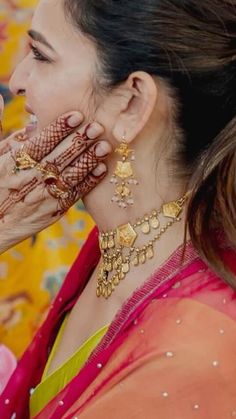 Roka Ceremony, Gold Necklace Indian, Jewellery Bridal, Gold Necklace Indian Bridal Jewelry, Gold Bridal Jewellery Sets, Casual Nails