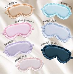 Elegant, soft, silky sleeping masks. Perfect for bridesmaids gift, bachelorette parties, or any occasion! Available in 9 beautiful colors! Cute Sleep Mask, Cute Sleep, Sleeping Masks, Switch Case, Nintendo Switch Case, Sleep Masks, Island City, Sleeping Mask, Long Island City