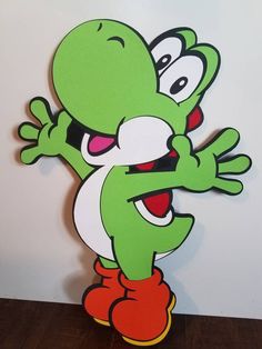 an image of a cartoon character on the wall