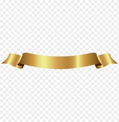 a gold ribbon on a transparent background