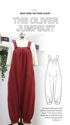 an image of a sewing pattern for jumpsuits