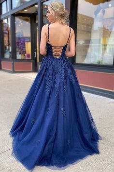 Plain Prom Dresses Simple, Lace Up Back Prom Dress, Navy Blue Silk Prom Dress, Navy Graduation Dress, Dark Blue Bridesmaid Dresses, Blue Lace Prom Dress, Navy Blue Formal Dress, Grade 12, Blue Bridesmaid Dress