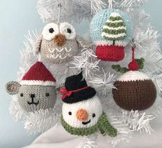 [Collection] Knitted Ornaments, Knit Christmas Ornaments, Knitting Toys, Christmas Ball Ornaments, Knit Christmas, Orange Christmas, 2022 Christmas, Christmas Patterns, Christmas Knitting Patterns