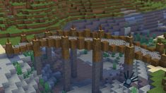 an image of a bridge in minecraft