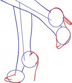 the legs and feet of a person with one leg bent down, holding two balls