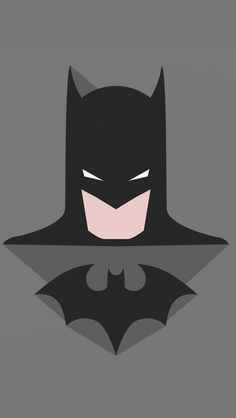 the batman symbol is shown in black and white