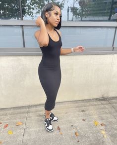 Sundress Outfit Black Women, Sundress Outfit Summer, Fye Outfits, Dunk Outfit, Cute Date Night Outfits, Sundress Outfit, Anatomy References, Cali Style, Teen Swag Outfits