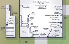 the floor plan for a building with different types of materials and sizes to choose from