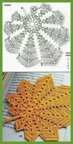 an image of crocheted doily on top of a book