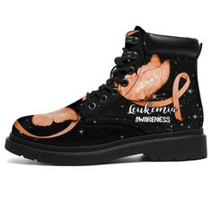 Leukemia Awareness Boots Ribbon Butterfly Shoes Gift Idea-Gear Wanta Ribbon Butterfly, Butterfly Shoes, Footwear Collection, Shoe Gifts, Suede Material, Boots And Sneakers, Knee High Boots, Shoe Collection, Shoes Boots