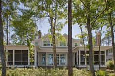 This custom designed home is located on the May River in Palmetto Bluff, South Carolina. The home has a Master Suite downstairs with two additional bedrooms upstairs, along with a downstairs study. The living area, dining room, and kitchen are one large, open space with views out to the May River.