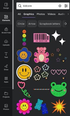 an iphone screen with some stickers on it