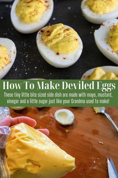 how to make deviled eggs that are hard boiled and ready to be eaten with mayonnaise