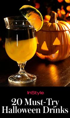 the cover of instyle's must - try halloween drinks