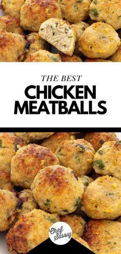 the best chicken meatballs recipe is made with only three ingredients and ready to be eaten