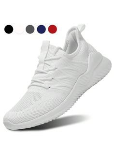 White  Collar   Plain  Embellished   Men Shoes White Non-slip Slip-on Running Shoes, Comfortable White Walking Shoes With Slip-resistance, Comfortable Slip-resistant Slip-on Sneakers For Light Exercise, Comfortable Non-slip White Walking Shoes, Comfortable Slip-resistant White Walking Shoes, Casual Slip-resistant Walking Shoes For Light Exercise, White Fade-resistant Slip-on Sneakers, Comfortable Non-slip Gray Running Shoes, Comfortable Gray Slip-resistant Running Shoes