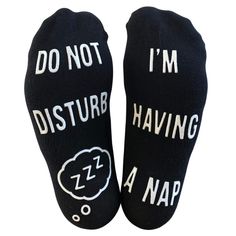 PRICES MAY VARY. 😴 PERFECT GIFT - For Husbands/Boyfriends/Sons/Dads/Wives/Girlfriends/Daughters/Mums/Colleagues/Friends 😴 SLEEPY HEAD - Ideal Present For Those People In Your Life Who Love Taking Naps 😴 BLACK SOCKS WITH WHITE GRIP - Made With Luxury Cotton With Non Slip White Phrasing 😴 DIFFERENT & UNIQUE - A Cheap & Funny Gift For Family, Friends, Or Relatives! 🎅 IDEAL SECRET SANTA GIFT! Product Description: Treat yourself or the nap enthusiast in your life to the perfect gift with our "Do Nap Funny, Naps Funny, Suitcases Travel, Mens Novelty Socks, Father Birthday Gifts, Running Clothing, Sleepy Head, Boys Sleepwear, Secret Santa Gift