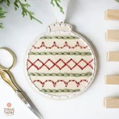 Discover the art of embroidery with this all-in-one DIY Wood Embroidery Kit! Perfect for ornament crafting, it includes everything needed to create stunning embroidered ornaments: wooden base, colorful threads, needle, and step-by-step guidance. This kit makes crafting fun and achievable for everyone, whether decorating your home or lookig for great DIY Gifts. Head to the String Theory Yarn website for more DIY Craft Ideas and DIY Kits.