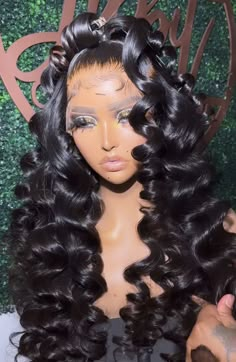 Layered Curls Wig, Wig Installs, High Fashion Hair, Black Hair Updo Hairstyles, Wig Collection, Lace Fronts, Frontal Hairstyles