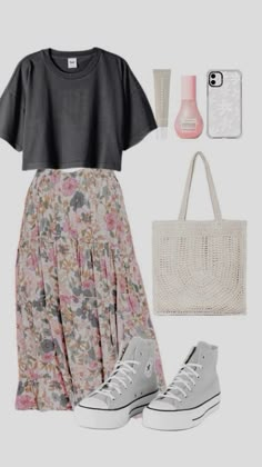 Early March Outfits, Christian Outfits Summer, Church Fits Summer, Bloomcore Outfits, Girly Office Outfits, Spring Outfits Church, Modest Summer Outfits Christian, Casual Modest Summer Outfits, Casual Cottagecore Outfits