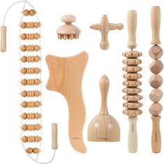 ad eBay - 【7 In 1 Wood Therapy Massage Tools Kit】Airelax's maderoterapia kit includes 1 Wooden Muscle Massage Roller Stick,1 Wooden Cube Muscle Massage Roller Stick,1 Wooden Massage Cup,1 Wooden Body Gua Sha Tool,1 Wooden Back Massage Roller Rope,1 Wooden Mushroom Massager,1 Wooden Cross Massager,1 User Manual,1 Cotton Drawstring Travel Bag. Wood Therapy, Back Massager, Hand Massage, Wooden Cubes, Self Massage, Therapy Tools, Massage Roller, Massage Tools, Gua Sha