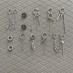 Whether your style is refined minimalist or whimsical maximalist. Asymmetrical earrings are another artful statement to come out with for every taste. ▪️▪️▪️PRODUCTToo lazy to shop around? These are our best selling clip on pieces!!!👉🏻 12pcs Clip On Kpop Mismatched Earring Gift Set-VALUE $125316L surgical stainless steel Never Fade and Hypoallergenic Detachable Link Charms ( Can be wear the hoops itself )Care instructions: avoid contact with liquids (water, perfume, beauty products) wipe dry w Men's Chain Earrings, Cheap Black Jewelry With Matching Earrings, Earring Sets For Multiple Piercings Target, Cheap Gothic Style Drop Earrings, Cheap Gothic Hypoallergenic Earrings, Affordable Edgy Stainless Steel Jewelry, Cheap Black Novelty Earrings, Cheap Black Quirky Earrings, Cheap Quirky Black Earrings