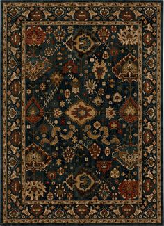 Karastan Spice Market Sapphire Area Rug 92415 50130 Karastan Rugs, Spice Market, Persian Rug Designs, Complimentary Color Scheme, Large Area Rugs, Persian Carpet, Rug Pattern, Market Design, Islamic Art