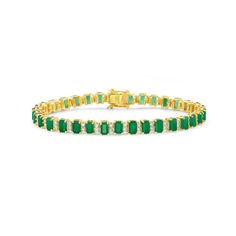 Look chic and sophisticated in this beautiful Emerald and Diamond Bracelet. Enjoy 10% OFF on your first order. FREE shipping on all orders within the United States. Emerald Tennis Bracelet, Emerald Cut Diamonds, Oval Diamond, Tennis Bracelet, Pendant Earrings, Eternity Bands, Look Chic, Emerald Cut, Jewelry Organization