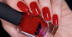 ILNP Joy - Classic Red Holographic Jelly Nail Polish Nails Shimmer, Jelly Nail Polish, Red Holographic, Jelly Nail, Holo Taco, Nail Shimmer, Jelly Nails, Holiday Collection, Red Purple