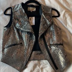 New With Tags From Intermix Moto Vest, Sequin, Checks, Jackets & Coats, Coats Jackets, Jackets For Women, Boutique, Tags, Fast Delivery