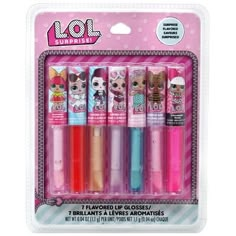 Contains 7 Flavored Lip Glosses. Color: Multicolor. Lol Makeup, Memorial Day Foods, Flavored Lip Gloss, Lipstick Art, Baby Doll Accessories, Lip Smackers