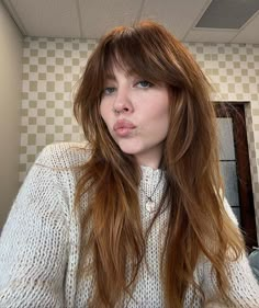 34 Trending Fringe Bangs Hairstyles for Inspo in 2024 - Zohna Long Shag Fringe, Joan Jett Shag Haircut, Straight 70s Hair, Long Layered Fringe, Low Maintenance Alternative Hair, Bangs With Layers Straight Hair, Long Bangs Shag, Shaggy Bangs Long Hair Round Face, Shag With Straight Hair