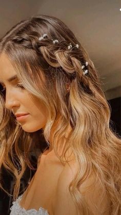 Bride Hair Down, Charity Gala, Wedding Hair Inspiration, Wedding Hair Down