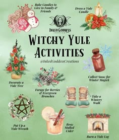 Yule Activities, Witchy Holidays, Yule Aesthetic, Witch Yule, Wicca Holidays, Winter Solstice Traditions, Yule Traditions, Yule Crafts, Yule Celebration