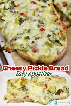 cheesy pickle bread is an easy appetizer