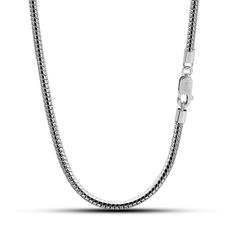 PRICES MAY VARY. Classic Fashion- Add style to a basic look with this solid and thick Men & Women Sterling Silver 3-4MM Snake Chain. Polished interlocking links form a Round, thick chain for Simple & Modern design. It is strong and durable for daily wear and has a comfortable fit. Wear alone with a casual or formal attire for everyday modern elegance, with your favorite pendant for a personal statement or as a great layering chain.Unique, timeless and ready to be worn with everything. You will L Chain Chokers, Chain Necklace Men, Necklace Top, Snake Chain Necklace, Necklace Men, Personal Statement, Silver Snake Chain, 925 Silver Jewelry, Classic Fashion