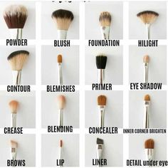 Eye Makeup Brushes Guide, Types Of Makeup Brushes, Makeup Brush Uses, How To Use Makeup, Alat Makeup, Makeup Order, Makeup Brushes Guide, Simple Makeup Tips, Makeup Artist Tips