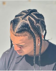 Cornrow Styles For Men, Cornrow Braids Men, Mens Twists Hairstyles, Braids With Fade, Black Hair Inspiration, Braid Styles For Men, Boy Braids Hairstyles, Two Toned Hair, Cornrow Hairstyles For Men