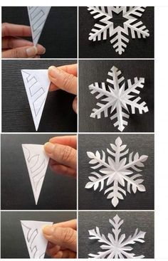 how to make paper snowflakes that look like they have been cut out