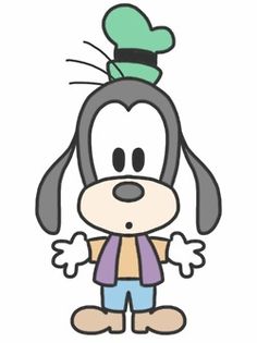 a cartoon dog with a chef's hat on top of it's head